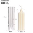 thumbnail image 1 of Molde de vela de acrílico de fácil desmoldeo, cilindro cónico de columna a rayas grandes, decoración del hogar, adornos de boda, regalos de bricolaje, 1 of 4