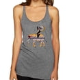 thumbnail image 2 of Wild Bobby, Cute Colorful Elephant Squirrel Mosaic, Animal Lover, Women Tri-Blend Racerback Tank Top, Premium Heather, X-Large, 2 of 4