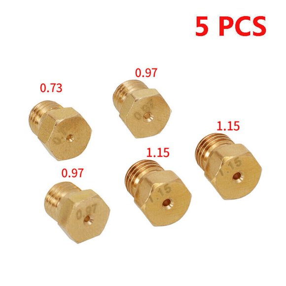 MYG 5PCS Burner Gas Natural Gas Hob LPG Conversion Kit Jets Nozzles Injectors Set