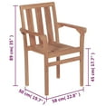 thumbnail image 2 of vidaXL 2/4/6/8x Solid Wood Teak Patio Chairs Garden Outdoor Furniture Seat, 2 of 7