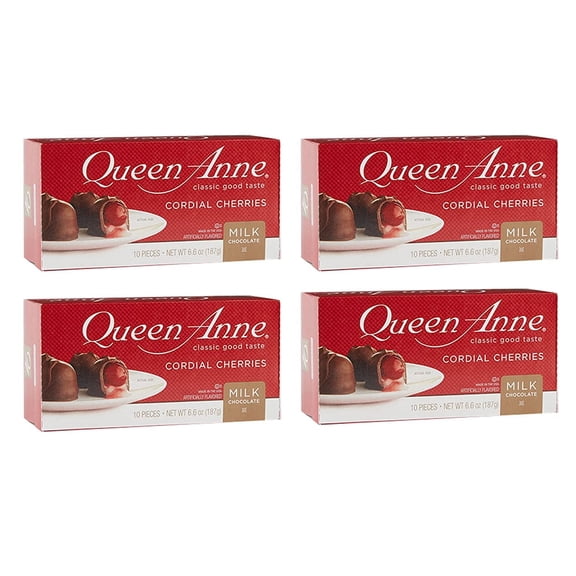 Queen Anne, Milk Chocolate Covered Cordial Cherries, 6.6 Ounce