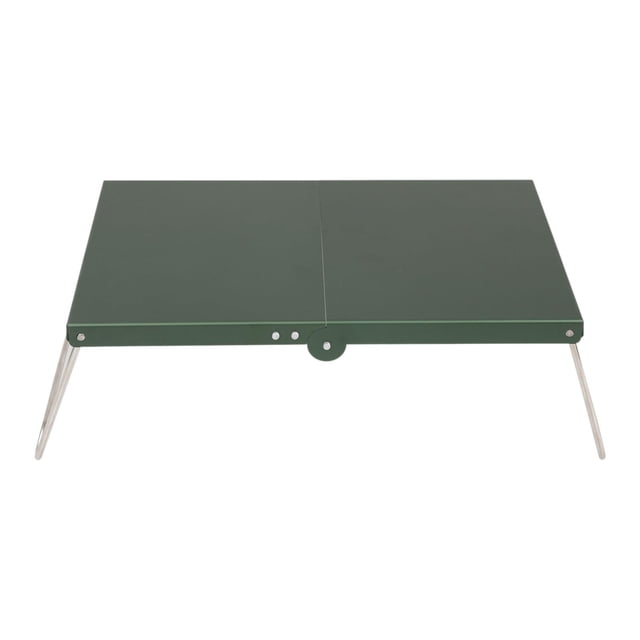Mesa Plegable shamjiam para Acampar Escritorio Plegable Portátil Aleación de Aluminio Verde