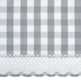 thumbnail image 3 of Traditional Elegance Buffalo Check Window Curtain Tie Up Shade - 42x63 - Grey, 3 of 3