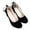 Black, variant on Women Pumps Closed Heels, Stable Women Heels Pump Shoes Round Toe  for Parties Black