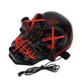 thumbnail image 3 of Máscara decorativa para cosplay, máscara de luz LED eléctrica con forma de calavera, máscara facial con luz LED, compacta y ligera, 3 of 8