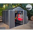 thumbnail image 3 of Rubicon 6 ft. x 10 ft. Dark Grey Garden Storage Shed, 3 of 8