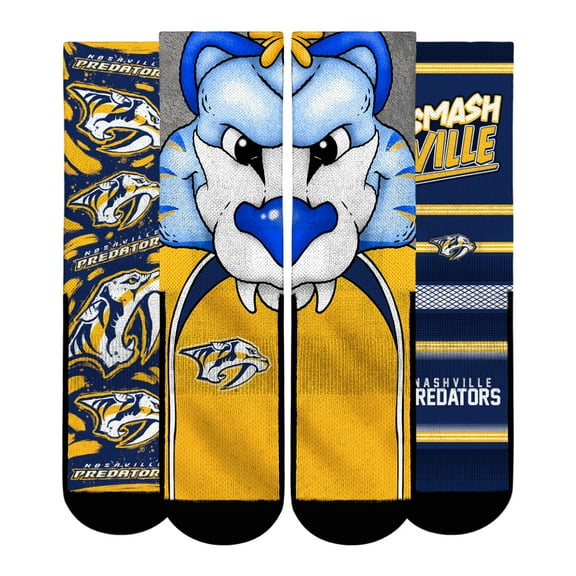 Unisex Rock Em Socks  Nashville Predators Fan Favorites Three-Pack Crew Socks Set