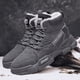 thumbnail image 5 of Botas Trabajo Forrado De Piel Hombres Zapatos Altos Ligeros Con Cordones (44) Gris, 5 of 9