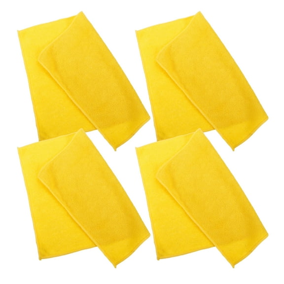 HINTRMENT 4Pcs Highly Absorbent Kitchen Towels Microfiber For Kitchen And Bathing 15.0X11.8In Yellow