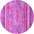 thumbnail image 1 of Ahgly Company Indoor Round Abstract Purple Modern Area Rugs, 6' Round, 1 of 4