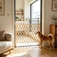thumbnail image 4 of Dreisshy Dog Gate Indoor - Adjustable Dog Door, 14" Tall Small Pet Gate, Pressure Mounted for Doorways, Yellow, 4 of 6