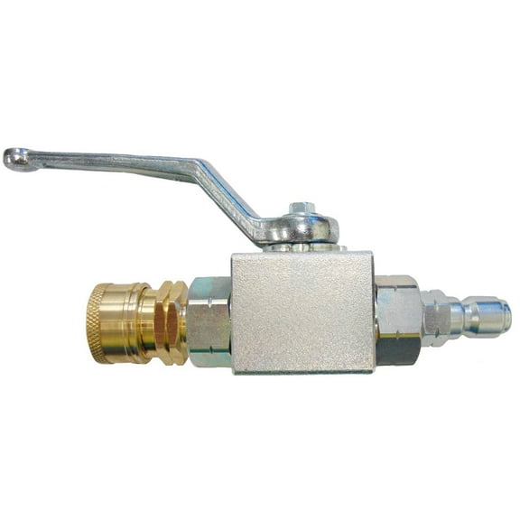 Ultimate Washer High Pressure Ball Valve Kit, 3/8-inch MNPT Plug x 3/8-inch FNPT Quick-Connect