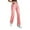Pink, variant on Breezora Women's Bow Detail Wide Leg Jeans High Waist Casual Denim Trousers Flowy Straight Fit Street Style L Size Pink