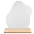 thumbnail image 1 of EeaseCA Wooden Base Desktop Vanity Makeup Mirror Acrylic Household Irregular Makeup Mirror, 1 of 7