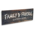 thumbnail image 4 of Inkdotpot Stretched Canvas Quotes Wall Art Decor, Family & Friends Gather Here Wall Decor- 6 x 17 Rustic Wall Art Sign- Farmhouse Decor Faux Plaque Sign, 4 of 8