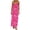 Hot Pink, variant on Dresses for Women Summer Print Loose Casual Sleeveless Adjustable Buttoned Round Neck Gathered Long Beach Vacation Maxi Dress Hot Pink L