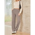 thumbnail image 6 of Weardear Straight Leg High Waisted Sweatpants Womens Casual Workout Pants with Inner Drawstring and Side Pockets, 6 of 6