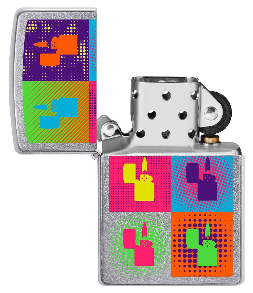 Genuine Zippo 207 Windproof Lighter with Colorful Multi Zippo Pop Art