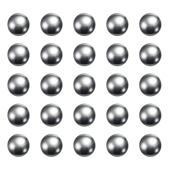 Uxcell 11/32" Diameter Precision Balls 304 Stainless Steel Ball for Bearings, Silver 25 Pack