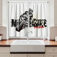 thumbnail image 2 of Ambesonne Motorcycle Kitchen Curtains, Grungy Race Passion, 55"x45", Black Yellow, 2 of 3