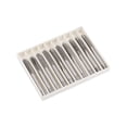 thumbnail image 3 of Uxcell M8 Thread 1.25 Pitch Metric 3 Straight Flute High Speed Steel Hand Tap 5 Pairs, 3 of 6