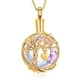thumbnail image 1 of Collar con forma de urna para joyas de cremación QGJNSGC Tree of Life Gold, 1 of 6