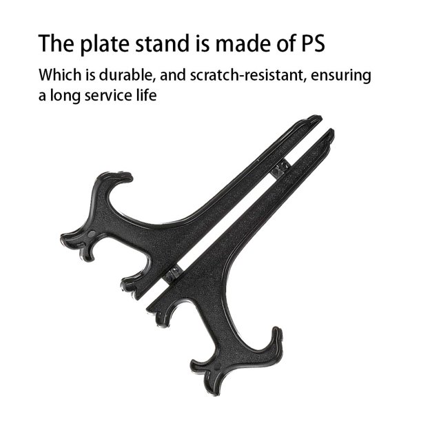 VONKY Foldable Table Plate Stand Plastic Photo Frames Artworks Countertop Display Rack Small Easel Bedroom Kitchen Organizer 5 Inch