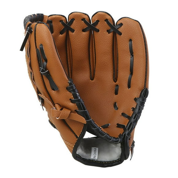 Left Hand Baseball Glove with Deep Pocket, Soft Fluff, PU Leather Mitt for Kids Youth Adults, with Reinforced Stitches, Suitable for Left Hand Baseball Gloves for Kids