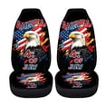thumbnail image 5 of XYZCANDO 4th Of July Front Car Seat Covers featuring Patriotic Bald Eagle Design - Perfect For Patriotic Auto Interior Decor, 5 of 10