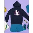 thumbnail image 3 of Rabbit With Bubbles Hoodie Juniors -Image by Shutterstock,  Small, 3 of 4