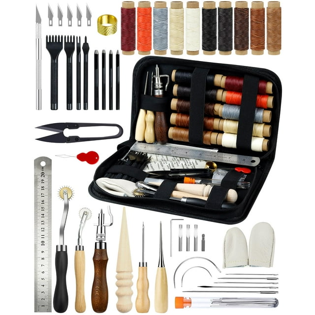 Herramientas para trabajar el cuero, kit de artesanía profesional PLANTIONAL