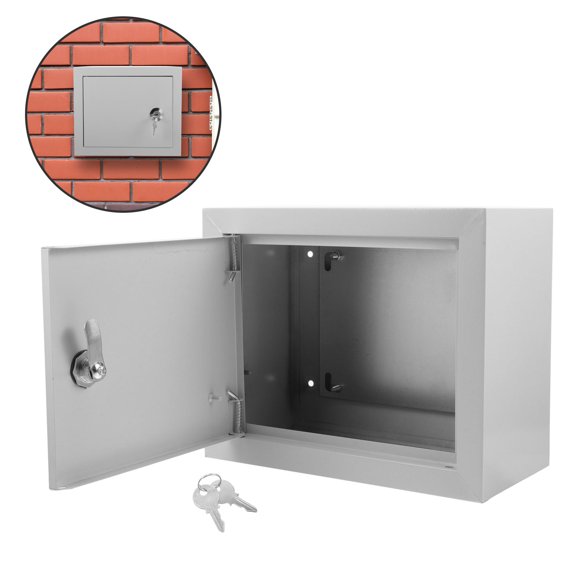 Raindrops Electrical Enclosure Box Breaker Box Aluminum Silver 1Pcs for Outdoor Environments