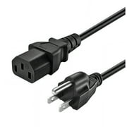 Nuxkst 100-240V ~ 50/60Hz AC Power Cord Outlet Socket Plug Cable for polkaudio SURROUNDBAR SDA Subwoofer Polk Audio Instant Home Theater Surround BAR SDA Sub Woofer, Black