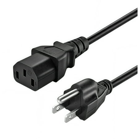 Nuxkst 100-240V ~ 50/60Hz AC Power Cord Outlet Socket Plug Cable for polkaudio SURROUNDBAR SDA Subwoofer Polk Audio Instant Home Theater Surround BAR SDA Sub Woofer, Black