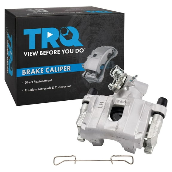 TRQ Rear Left Brake Caliper w/Bracket Drivers Side Compatible with 2009-2013 Mazda 3