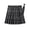 00-Black107, variant on WOYY Plaid Pleated School Skirt for Girls Preppy Uniform Skirt with Built-In Shorts, Black, Sizes 9-18