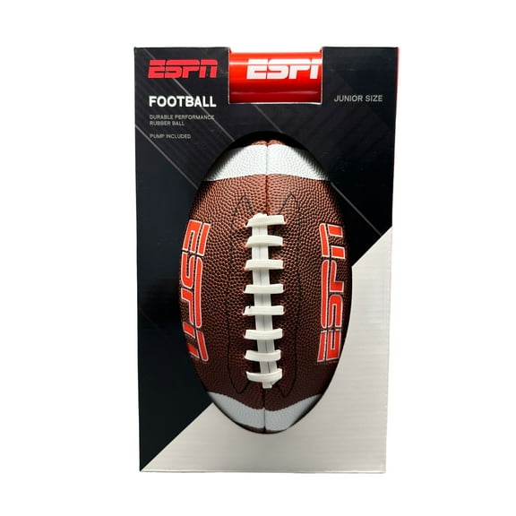 ESPN XR2 Junior Size Football with Anti-Skid Composite Material, Includes Pump
