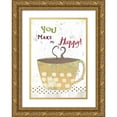 thumbnail image 1 of Ogren, Sarah 18x24 Gold Ornate Wood Framed with Double Matting Museum Art Print Titled - Happy Coffee, 1 of 4