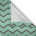 thumbnail image 4 of Ambesonne Grey Chevron Window Valance, Minimalist Retro Style, 54" X 18", Mint Green Grey, 4 of 5