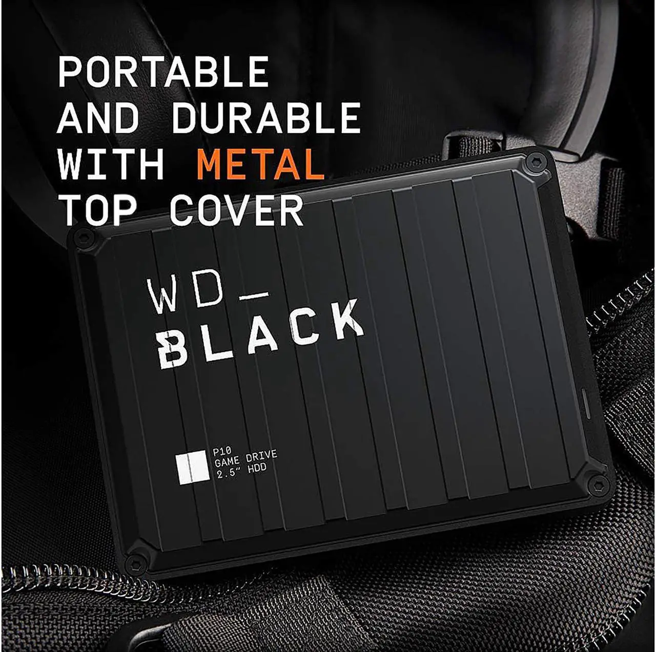 WD Black 5TB P10 Game Drive Portable External Hard Drive for PS5/PS4/Xbox One/PC/Mac USB 3.2 (WDBA3A0050BBK-WESN)