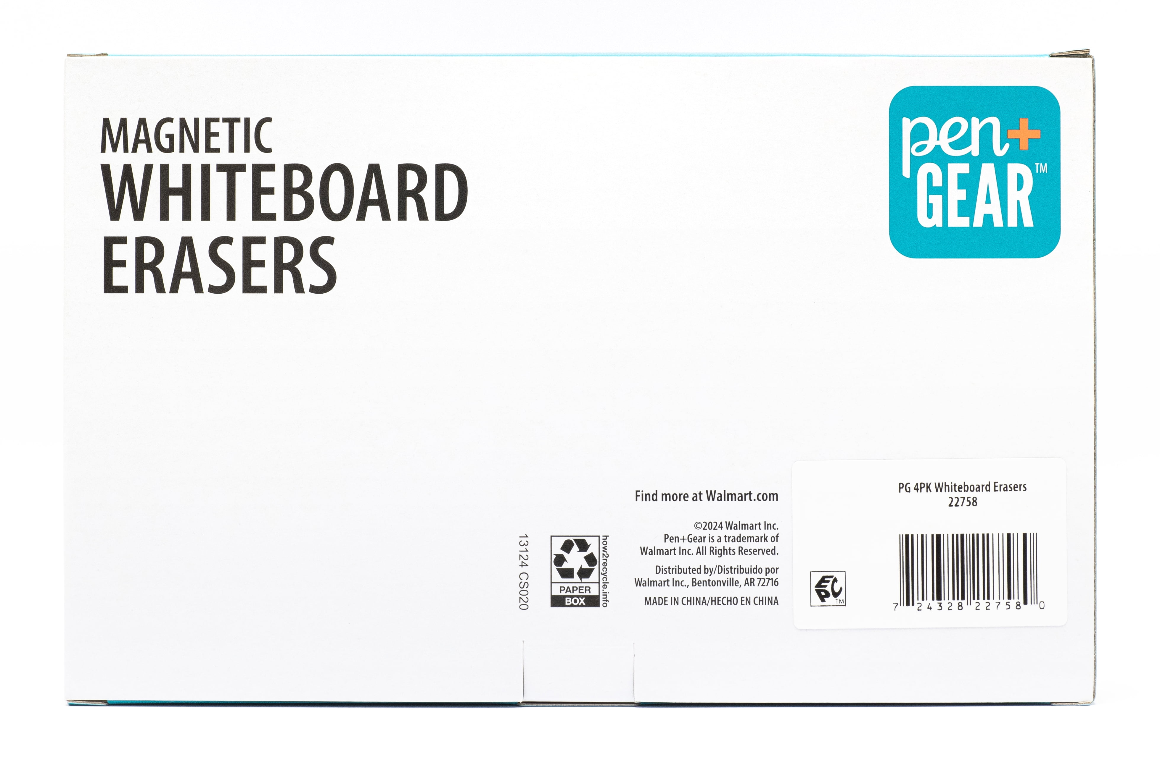Pen+Gear Felt Chalkboard/ Dry Erase Erasers, 2" X 5", 4 Count