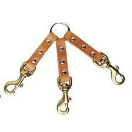 Leather Brothers 145B Dog Bully Lead Couplet with Brass Bolt
