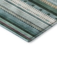 thumbnail image 3 of Addison Rugs Mayfield Premium Machine Washable Transitional Stripes Teal Rectangle Rug, 10' x 14', 3 of 6