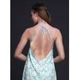 thumbnail image 3 of Bimba Robe Décontractée Teinture sur Nœuds Longue Dos Nu à Col Halter pour Femmes Imprimée Robe de Plage-TP, 3 of 6