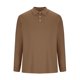 thumbnail image 4 of Blusa y camisa de manga larga con cuello vuelto para hombre, informal, de color liso, con botones, de terciopelo alemán, blusa de manga larga con cuello vuelto, camisa para hombre, tops de poliéster p, 4 of 5