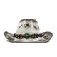 thumbnail image 2 of Sonducket Sombrero de vaquero occidental de ala ancha con estilo americano icónico Sombreros Moda Ropa para todas las estaciones Clásico Sombreros blanco, 2 of 6