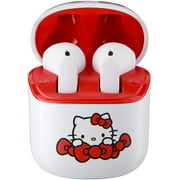 ekids Hello Kitty Bluetooth Earbuds with Microphone, Kids Wireless Earbuds with Charging Case for Ear Buds, for Fans of Hello Kitty Gifts and Merchandise