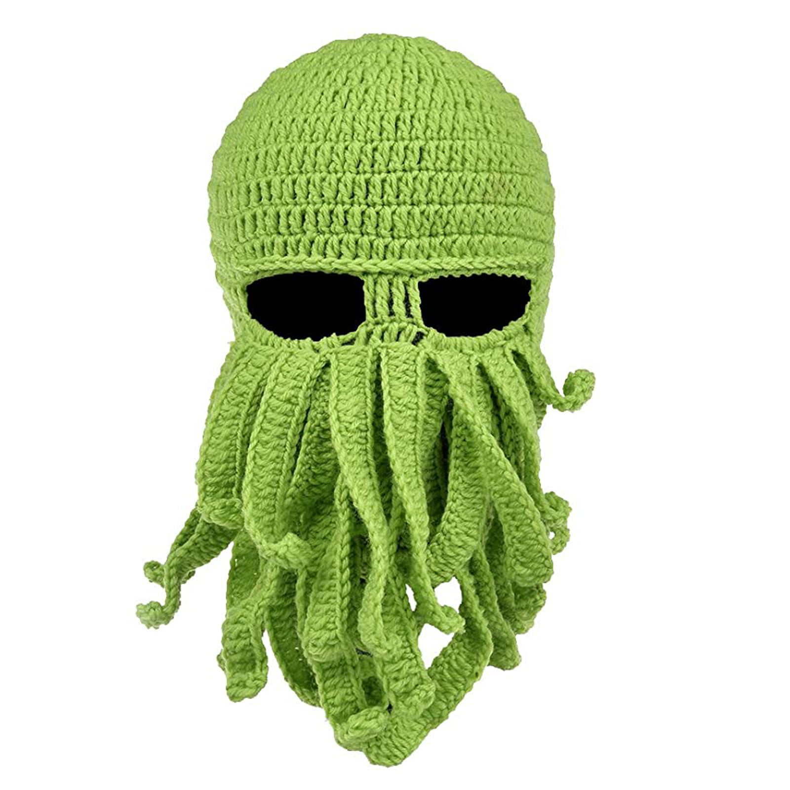 Wind Tentacle Octopus Cthulhu Hat Ski Face Mask Novelty Unisex Knit Beanie Cap 