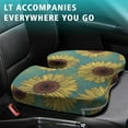 thumbnail image 4 of Premium Sunflower Pattern Memory Foam Seat Cushion Ergonomic Chair Pad for Office Chair, Car, Airplane & Bleachers Sciatica, Tailbone Hip & Back Pain Relief - Chair Cushion for Long Office Workers., 4 of 5