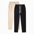 thumbnail image 5 of NOLDARES 2 Pack Mens Sweatpants Athletic Joggers Mens Workout Open Bottom Lightweight Sweat Pants with Pockets,Khaki,XXL, 5 of 8